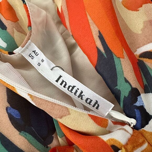 INDIKAH MIDI FLORAL DRESS NEW WITH TAGS - Picture 12 of 13